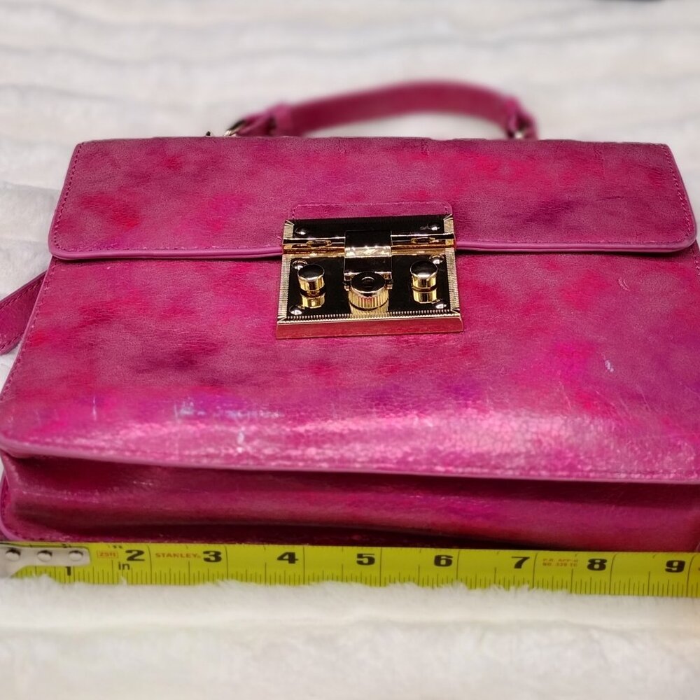 Steve Madden Nessa Pink Fuchsia Top Handle Crossbody Handbag - Picture 5 of 9